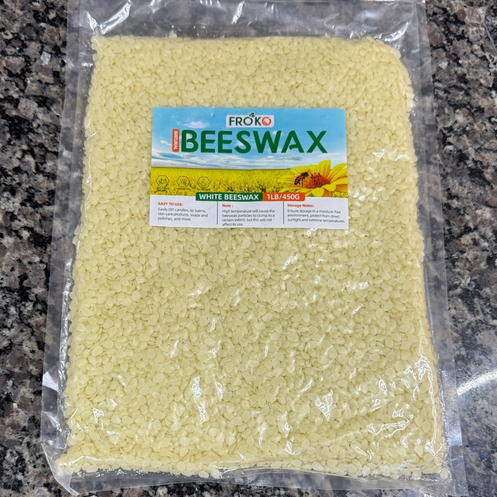 Froko white Beeswax Pellets – Natural Beeswax new 1 lb
